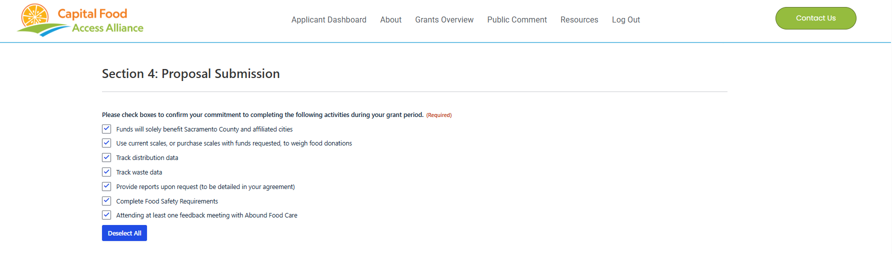 Demo 11 - Grant Application