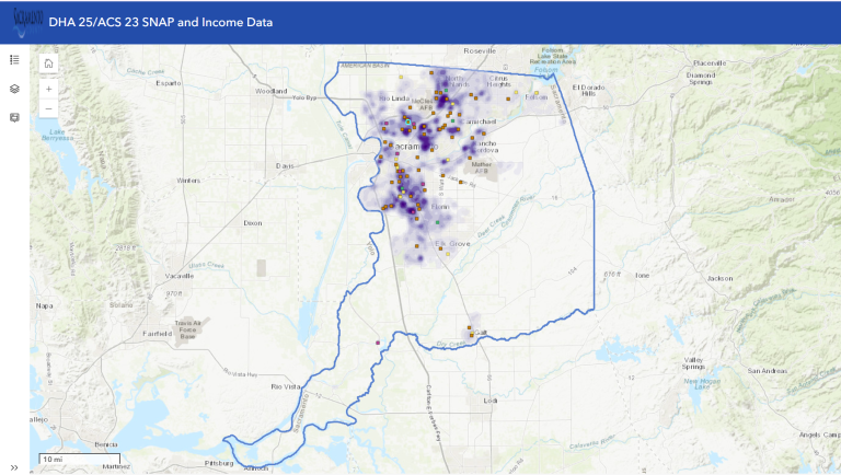 Sac County Heat Map
